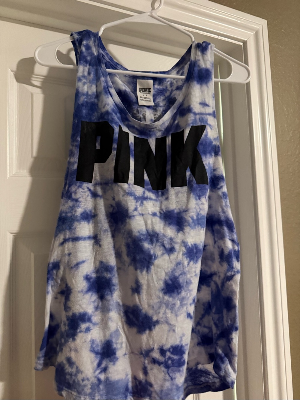 PINK Victoria's Secret ladies Blue Tie-Dye Tank top